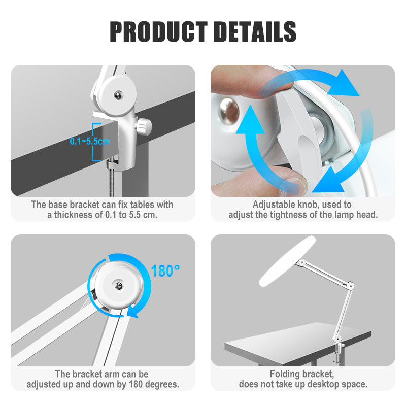 Kosmetická stolní lampa na manikúru